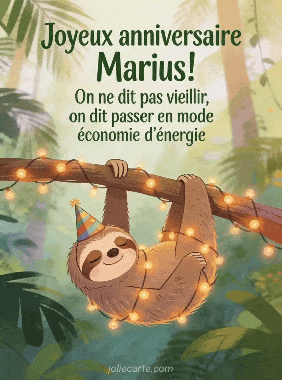 Joyeux anniversaire Marius - Marius humour