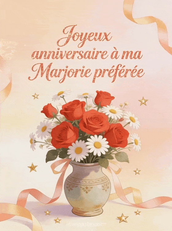 Joyeux anniversaire Marjorie - Joyeux anniversaire marjorie fleurs
