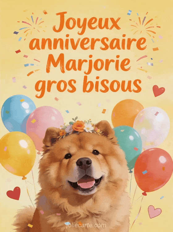 Joyeux anniversaire Marjorie - Joyeux anniversaire marjorie gros bisous