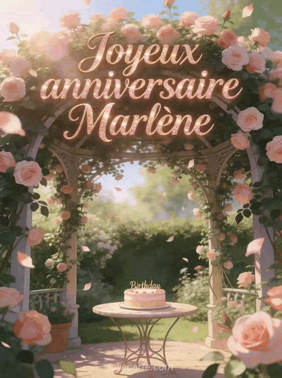 Joyeux anniversaire Marlène - Carte joyeux anniversaire marlene gratuite