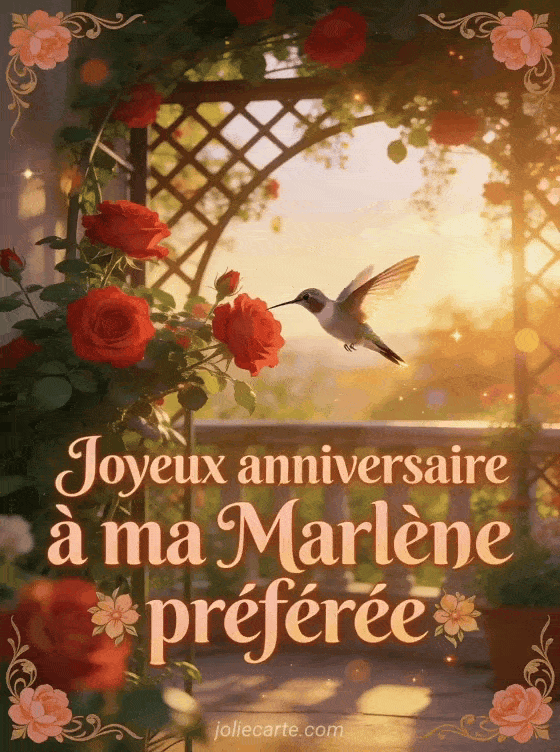 Joyeux anniversaire Marlène - Joyeux anniversaire marlene gif anime