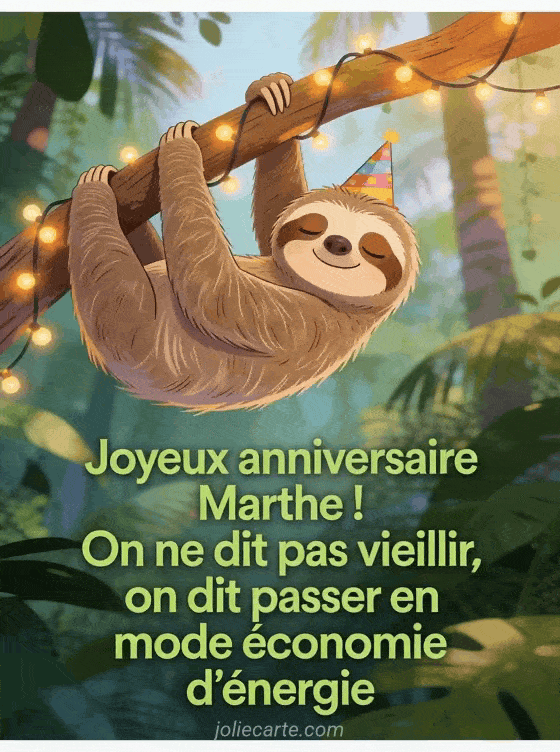Joyeux anniversaire Marthe - Marthe humour