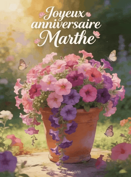 Joyeux anniversaire Marthe - Joyeux anniversaire marthe fleurs