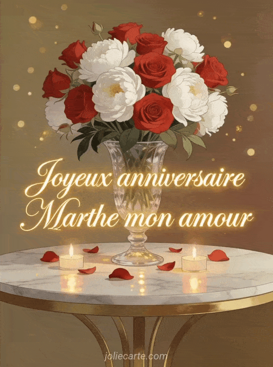 Joyeux anniversaire Marthe - Joyeux anniversaire marthe mon amour