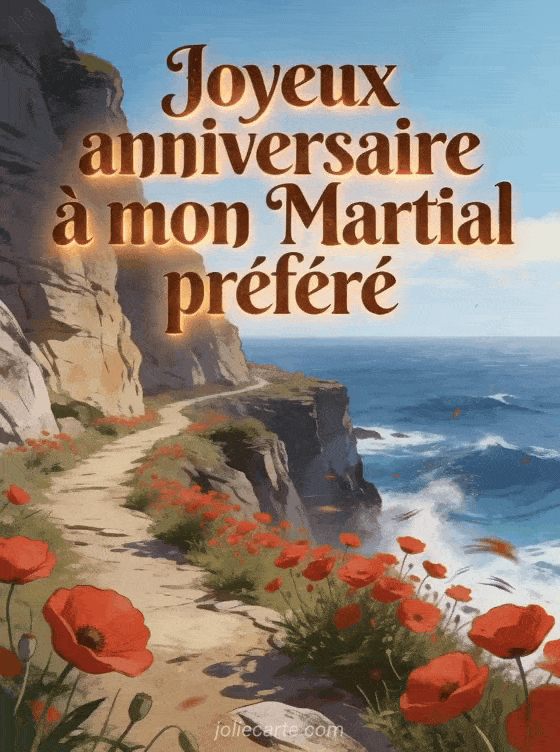 Joyeux anniversaire Martial - Joyeux anniversaire martial gros bisous