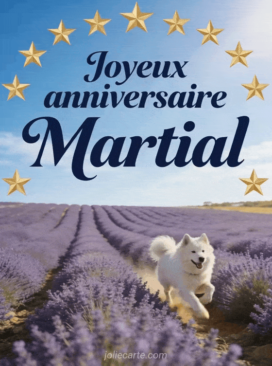 Joyeux anniversaire Martial - Joyeux anniversaire martial fleurs