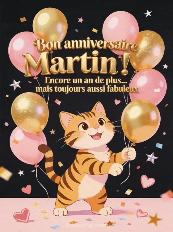Joyeux anniversaire Martin - Bon anniversaire martin