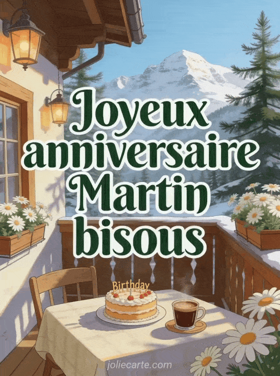 Joyeux anniversaire Martin - Joyeux anniversaire martin bisous