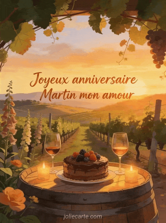 Joyeux anniversaire Martin - Joyeux anniversaire martin mon amour