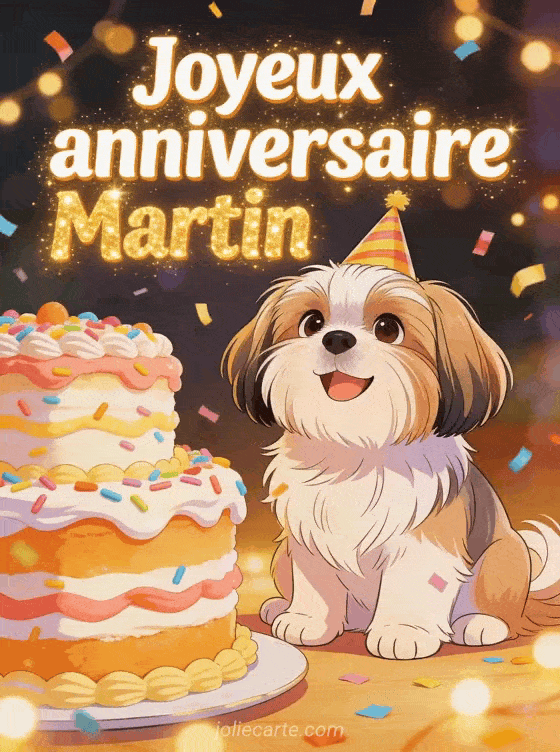 Joyeux anniversaire Martin - Joyeux anniversaire martin gif anime