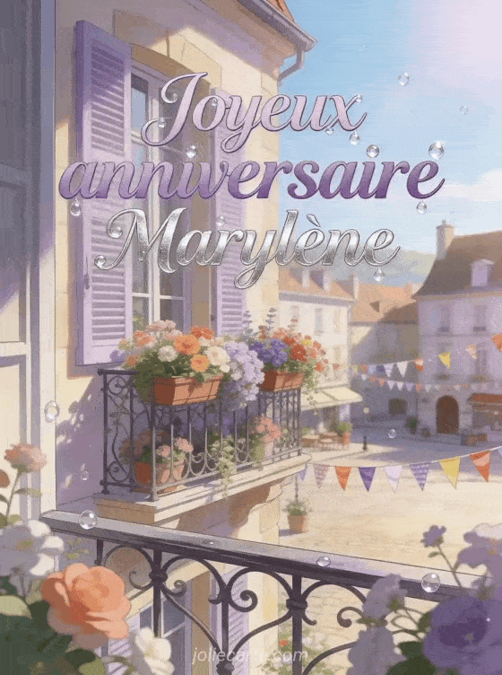 Joyeux anniversaire Marylène - Carte joyeux anniversaire marylene gratuite