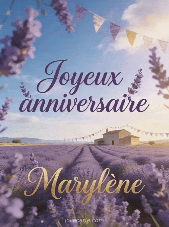Joyeux anniversaire Marylène - Joyeux anniversaire marylene gif anime