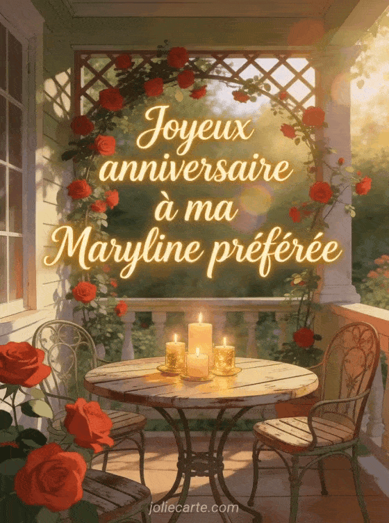Joyeux anniversaire Maryline - Joyeux anniversaire maryline gif anime