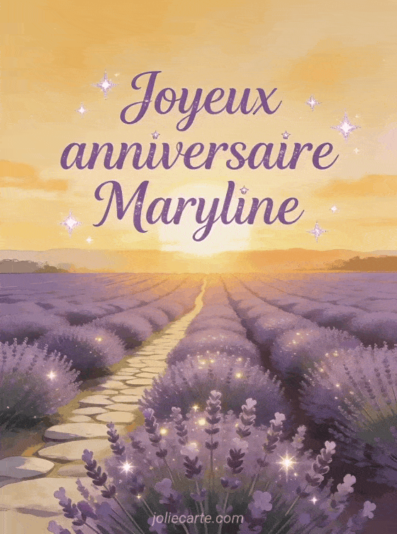 Joyeux anniversaire Maryline - Carte joyeux anniversaire maryline gratuite
