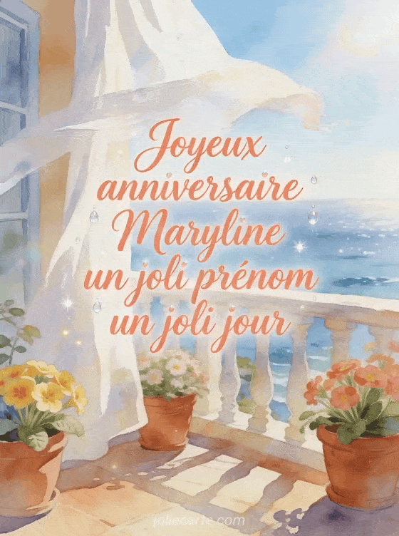 Joyeux anniversaire Maryline - Carte joyeux anniversaire maryline