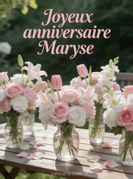 Joyeux anniversaire Maryse - Maryse fleurs