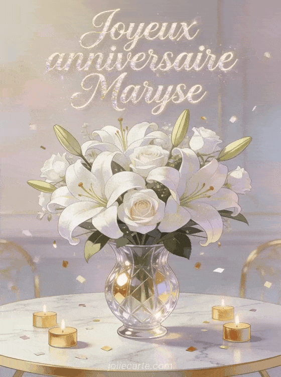 Joyeux anniversaire Maryse - Carte joyeux anniversaire maryse
