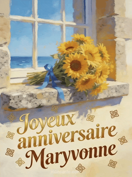 Joyeux anniversaire Maryvonne - Carte joyeux anniversaire maryvonne