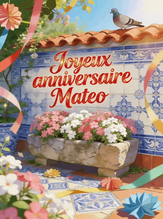 Joyeux anniversaire Mateo - Joyeux anniversaire mateo fleurs