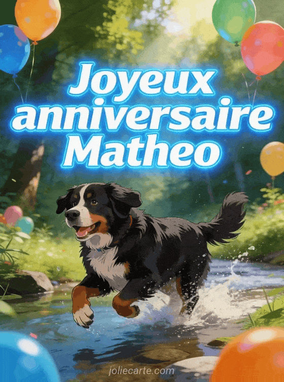 Joyeux anniversaire Matheo - Joyeux anniversaire matheo chien