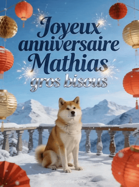 Joyeux anniversaire Mathias - Joyeux anniversaire mathias gros bisous