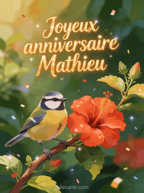 Joyeux anniversaire Mathieu - Carte joyeux anniversaire mathieu
