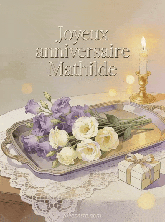 Joyeux anniversaire Mathilde - Carte joyeux anniversaire mathilde