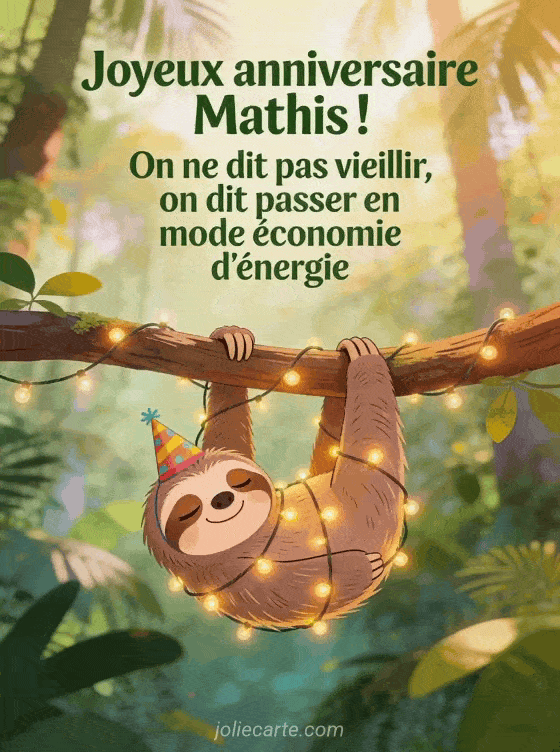 Joyeux anniversaire Mathis - Mathis humour