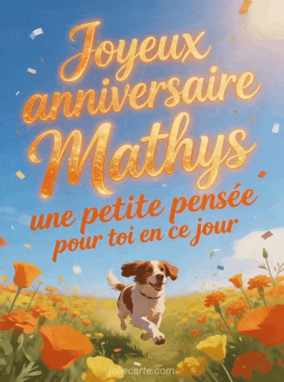 Joyeux anniversaire Mathys - Joyeux anniversaire mathys gros bisous