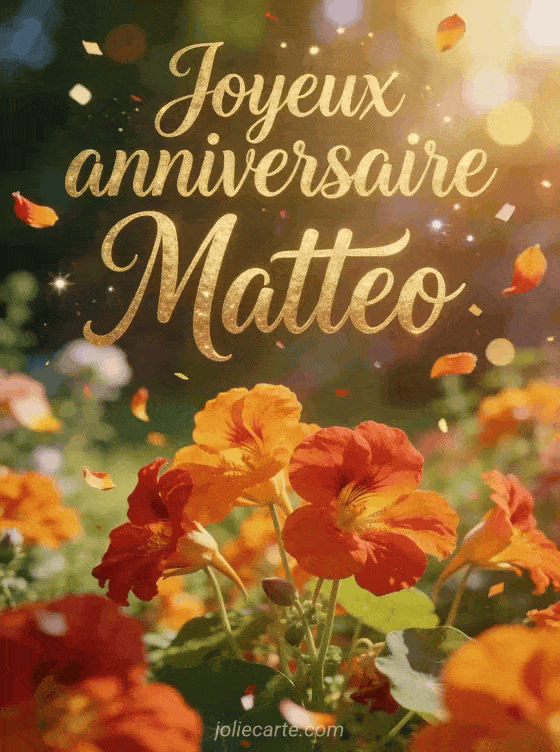 Joyeux anniversaire Matteo - Joyeux anniversaire matteo fleurs