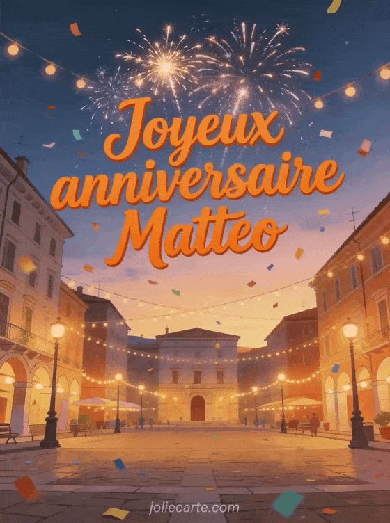 Joyeux anniversaire Matteo - Joyeux anniversaire matteo gif anime