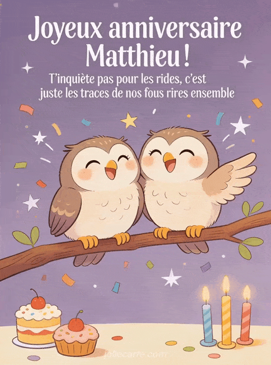 Joyeux anniversaire Matthieu - Joyeux anniversaire matthieu rigolo