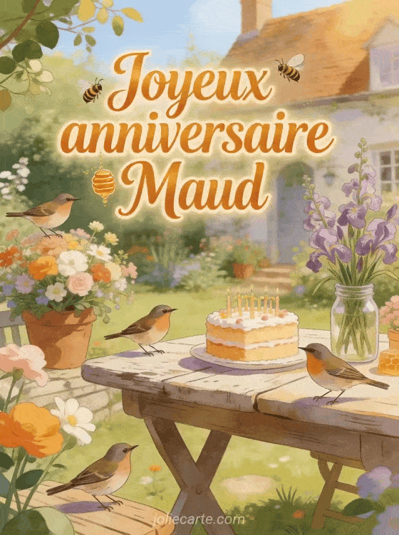 Joyeux anniversaire Maud - Carte joyeux anniversaire maud