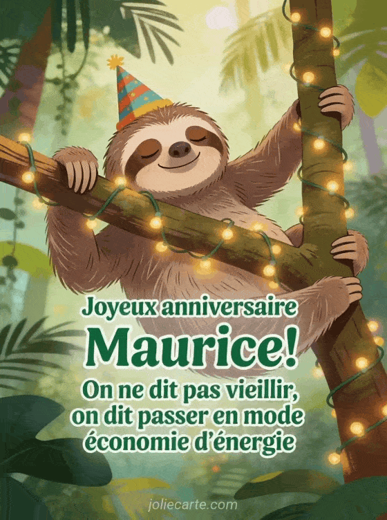 Joyeux anniversaire Maurice - Maurice humour