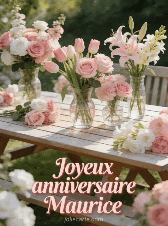 Joyeux anniversaire Maurice - Maurice fleurs
