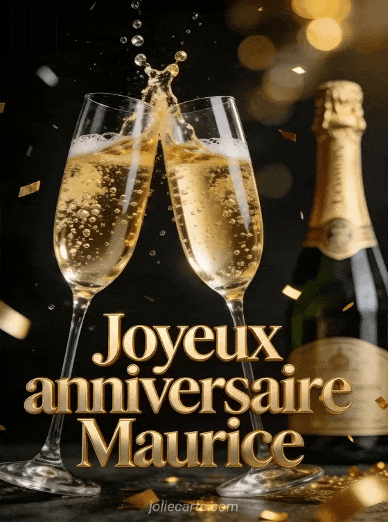 Joyeux anniversaire Maurice - Maurice champagne