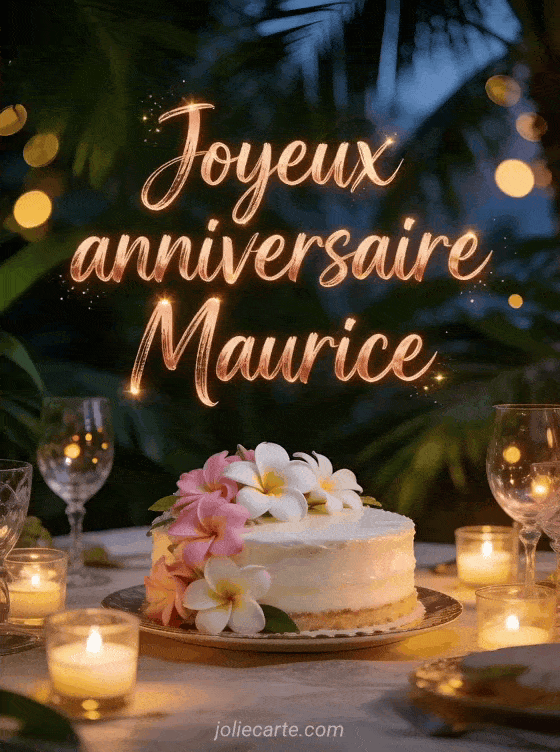 Joyeux anniversaire Maurice - Carte joyeux anniversaire maurice gratuite