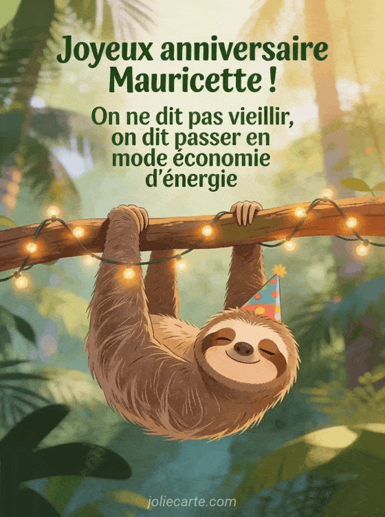 Joyeux anniversaire Mauricette - Mauricette humour