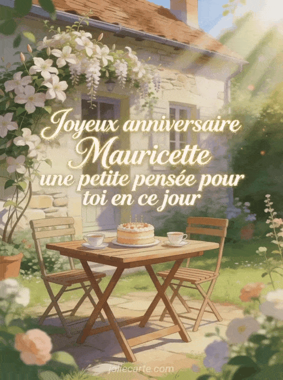 Joyeux anniversaire Mauricette - Joyeux anniversaire mauricette gif anime