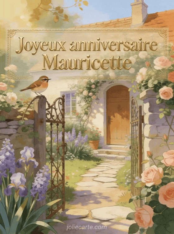 Joyeux anniversaire Mauricette - Carte joyeux anniversaire mauricette