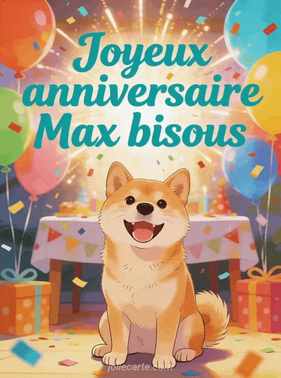 Joyeux anniversaire Max - Joyeux anniversaire max bisous