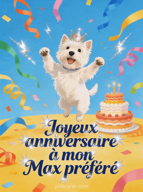 Joyeux anniversaire Max - Carte joyeux anniversaire max