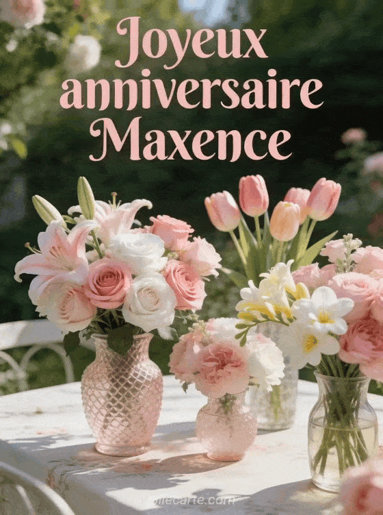 Joyeux anniversaire Maxence - Joyeux anniversaire maxence fleurs