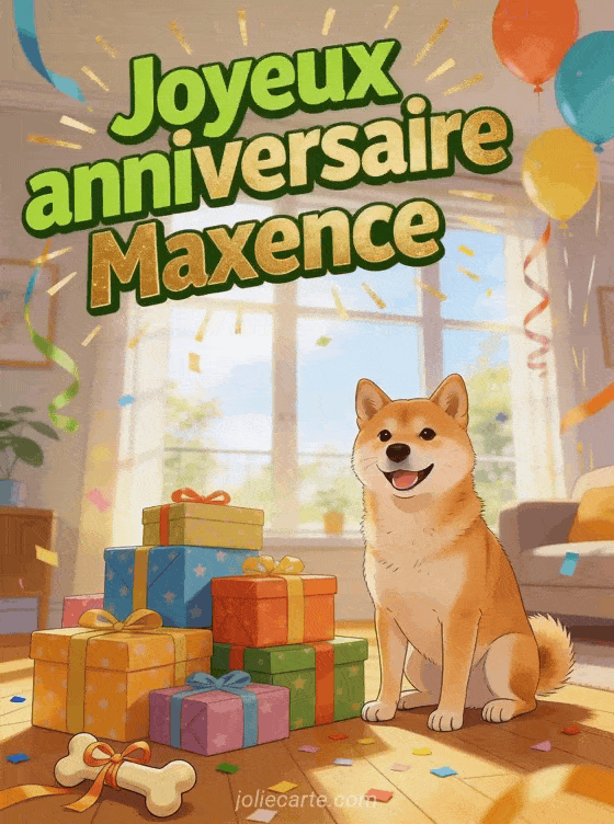 Joyeux anniversaire Maxence - Joyeux anniversaire maxence chien