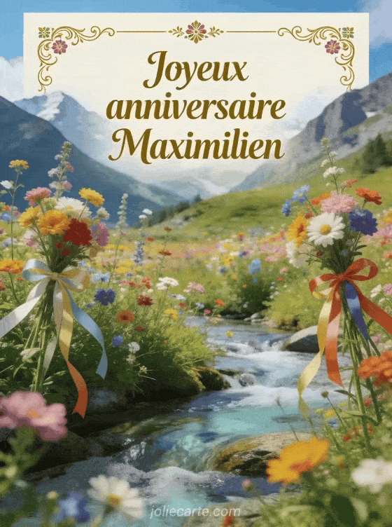 Joyeux anniversaire Maximilien - Joyeux anniversaire maximilien image