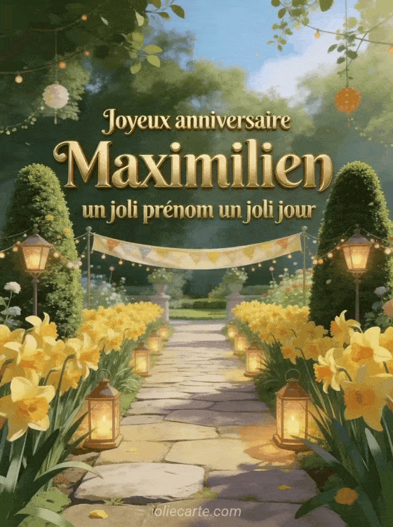 Joyeux anniversaire Maximilien - Joyeux anniversaire maximilien fleurs