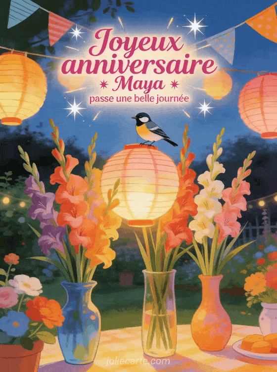 Joyeux anniversaire Maya - Joyeux anniversaire maya gif anime