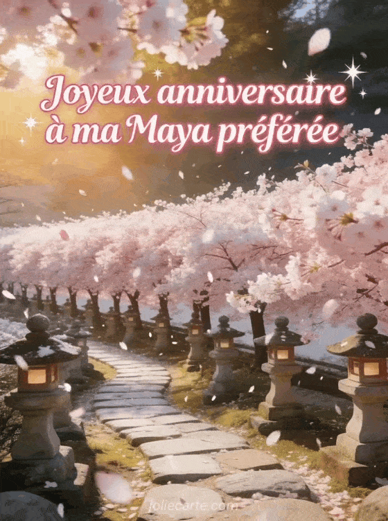 Joyeux anniversaire Maya - Carte joyeux anniversaire maya gratuite
