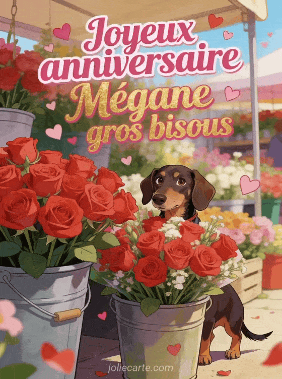 Joyeux anniversaire Mégane - Joyeux anniversaire megane gros bisous