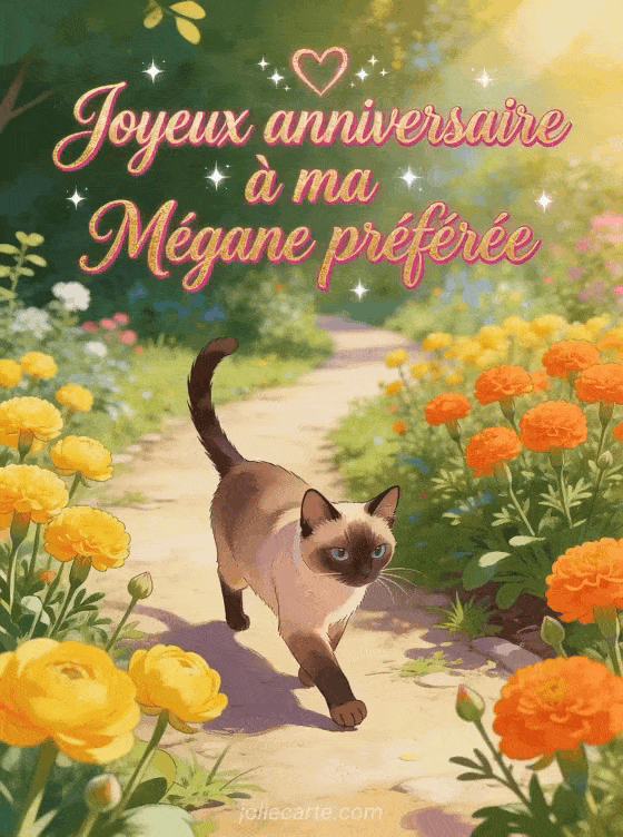 Joyeux anniversaire Mégane - Joyeux anniversaire megane gif anime